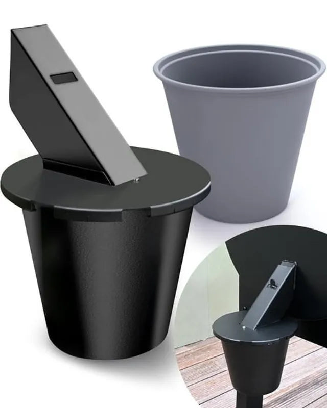 Secure-Mount Grease Bucket with Lid