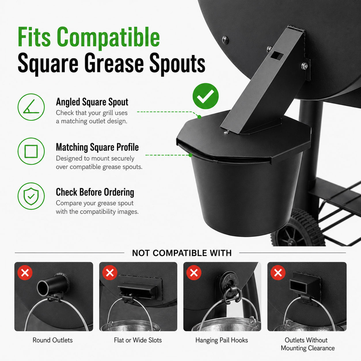 Secure-Mount Grease Bucket with Lid