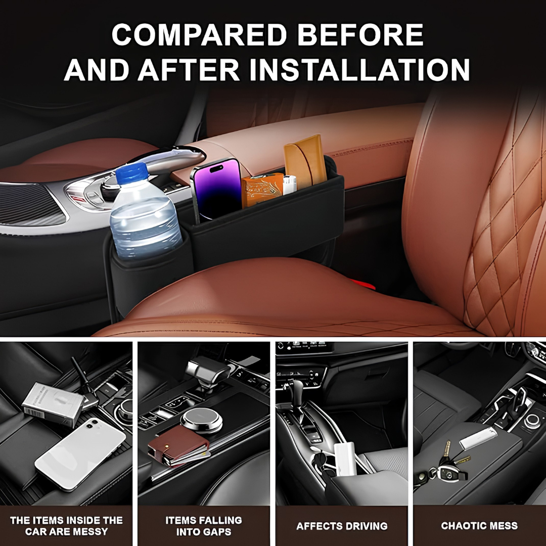 CornerFit™ Seat Gap Cup Holder & Organizer