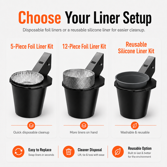Secure-Mount Grease Bucket with Lid