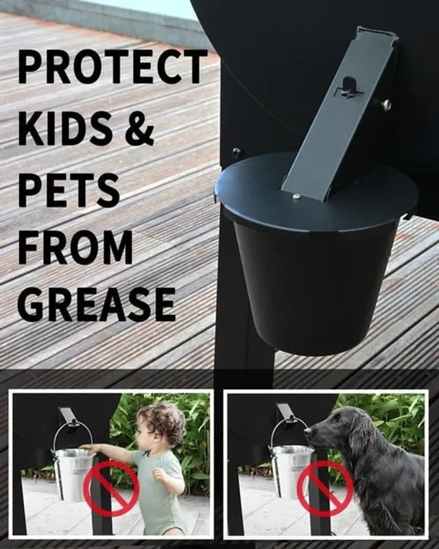 Secure-Mount Grease Bucket with Lid