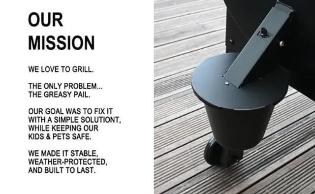 Secure-Mount Grease Bucket with Lid